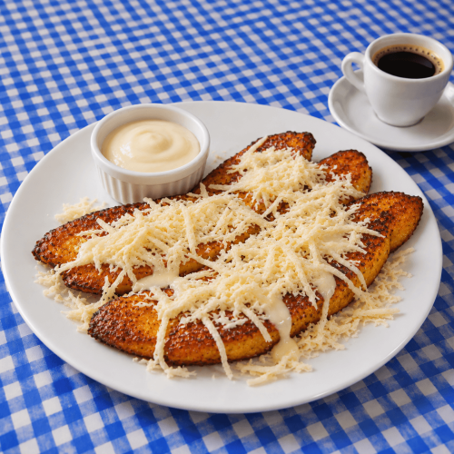 Tajadas con queso